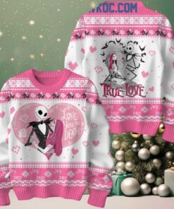 The Nightmare Before Christmas Love You To Death 2025 Ugly Sweater