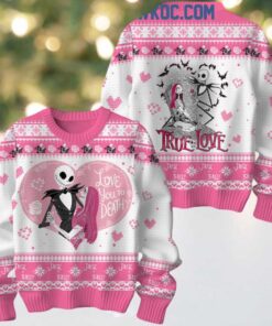 The Nightmare Before Christmas Love You To Death 2025 Ugly Sweater