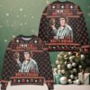 Bacardi Select Reindeer Snowflake Pattern Ugly Christmas Sweater