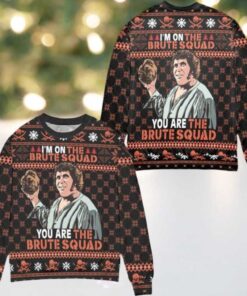 The Princess Bride Im On The Brute Squad Snowflake Pattern Ugly Christmas Sweater Black