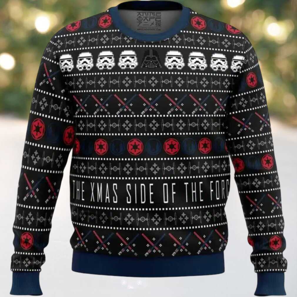 The Xmas Side Of The Force Star Wars Ugly Christmas Sweater The Xmas Side Of The Force Star Wars Ugly Christmas Sweater