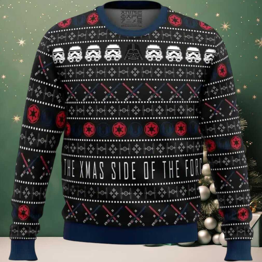 The Xmas Side Of The Force Star Wars Ugly Christmas Sweater The Xmas Side Of The Force Star Wars Ugly Christmas Sweater