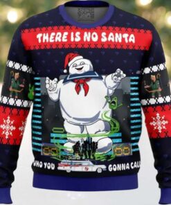 There Is No Santa Ghostbusters Ugly Christmas Sweater