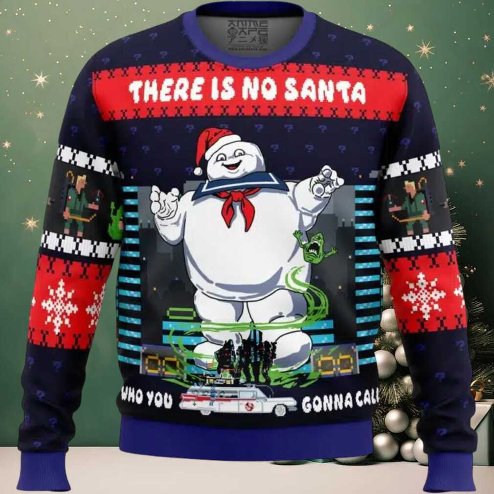There Is No Santa Ghostbusters Ugly Christmas Sweater There Is No Santa Ghostbusters Ugly Christmas Sweater