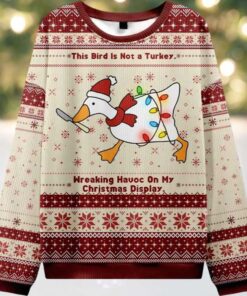 This Bird Is Not A Turkey Ugly Christmas Sweater This Bird Is Not A Turkey Ugly Christmas Sweater