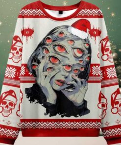 Thousand Eyes Gaze Ugly Christmas Sweater