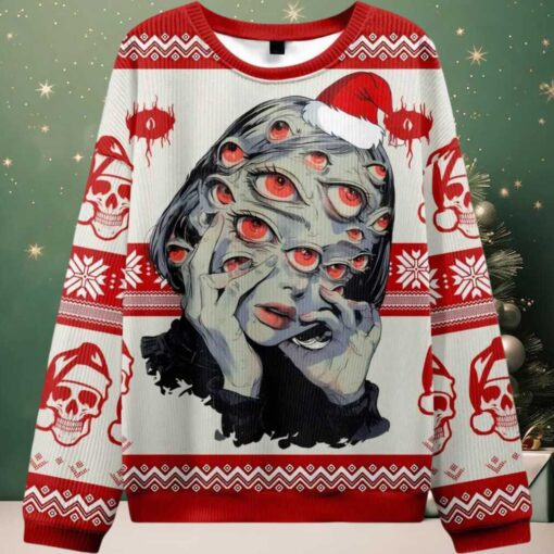 Thousand Eyes Gaze Ugly Christmas Sweater