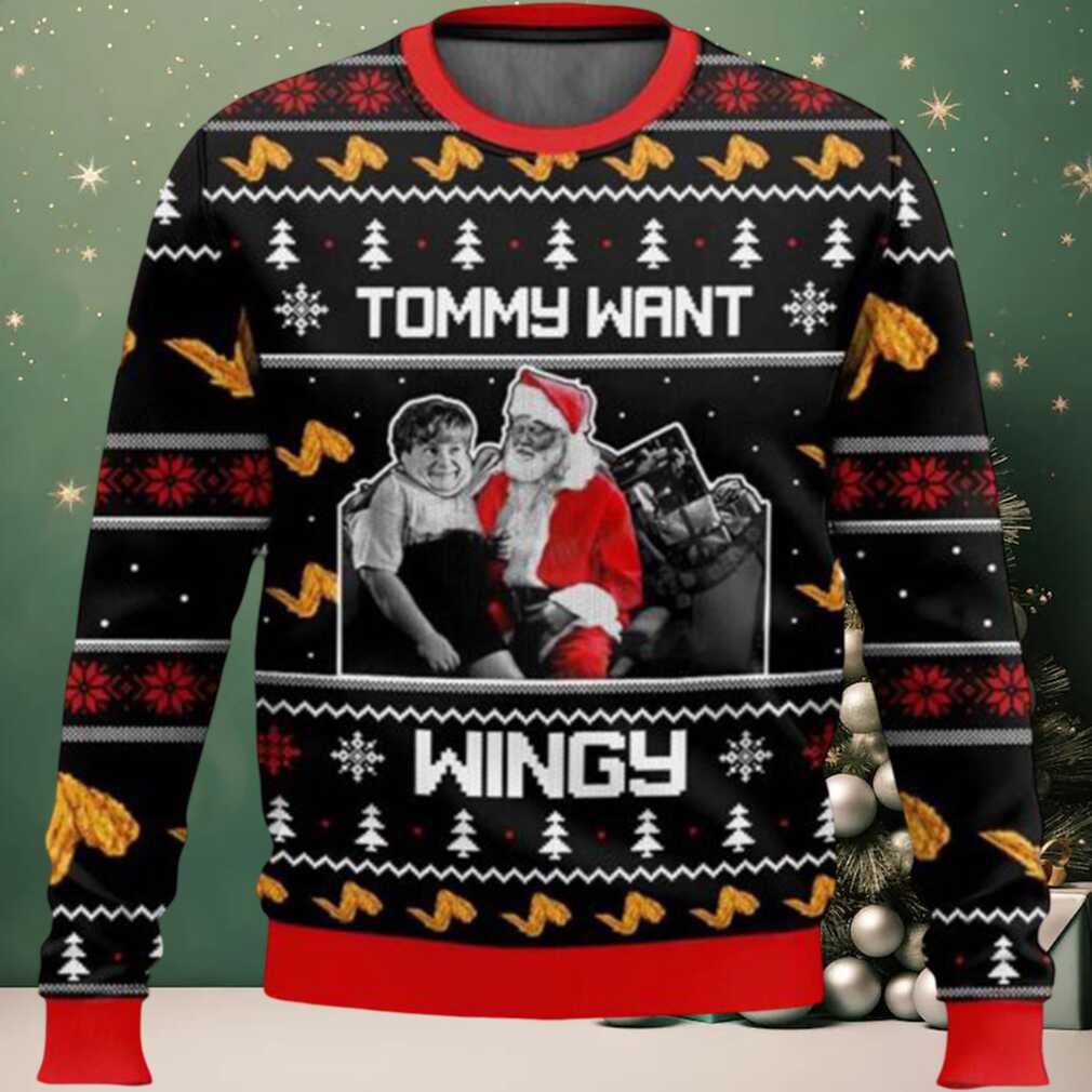 Tommy Want Wingy Ugly Christmas Sweater, hoodie, sweater, long sleeve and tank top Tommy Want Wingy Ugly Christmas Sweater Front