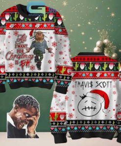 Travis Scott All I Want For 2024 Christmas Ugly Sweater