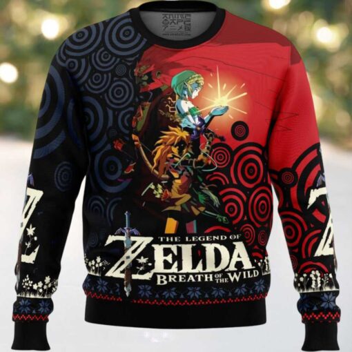 Triforce Zelda Ugly Christmas Sweater _ Anime Ape
