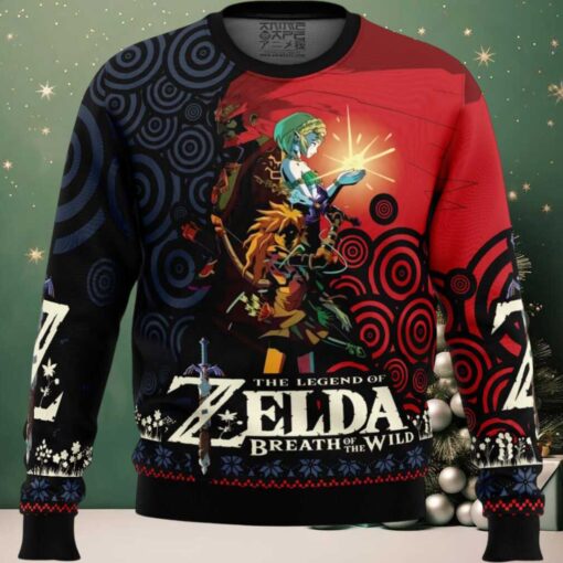 Triforce Zelda Ugly Christmas Sweater _ Anime Ape