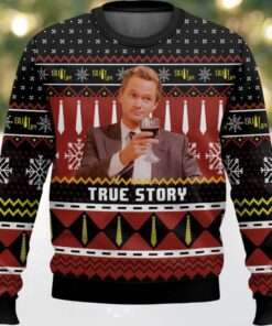 True Story Barney Stinson Ugly Christmas Sweater True Story Barney Stinson Ugly Christmas Sweater