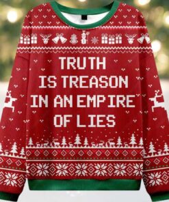 Truth Is Treason Ugly Christmas Sweater