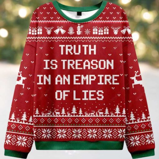 Truth Is Treason Ugly Christmas Sweater