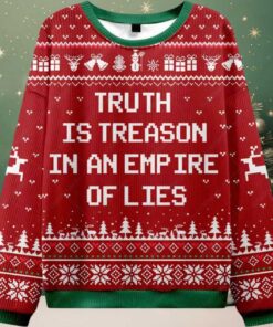 Truth Is Treason Ugly Christmas Sweater