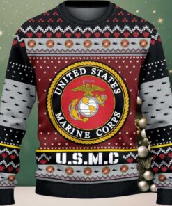 US Marine 250th Years Of Service Ugly Christmas Sweater US Marine 250th Years Of Service Ugly Christmas Sweater