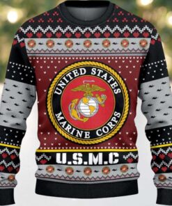 US Marine 250th Years Of Service Ugly Christmas Sweater US Marine 250th Years Of Service Ugly Christmas Sweater