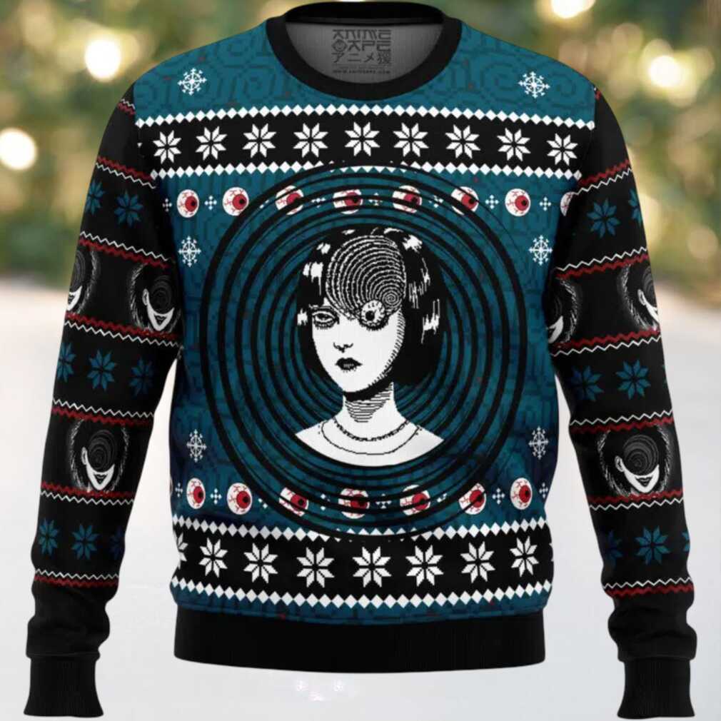 Uzumaki Junji Ito Ugly Christmas Sweater Uzumaki Junji Ito Ugly Christmas Sweater