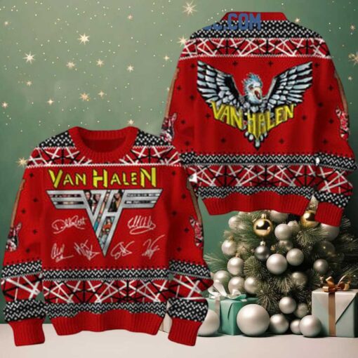 Van Halen Is All I Want For Christmas Holidays Ugly Sweater