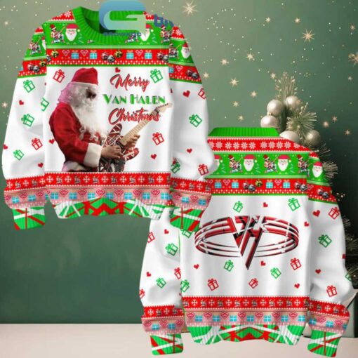 Van Halen Merry Van Halen Christmas Happy Holidays Ugly Sweater
