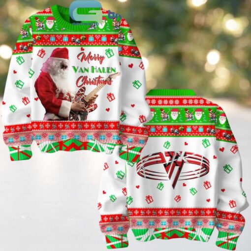 Van Halen Merry Van Halen Christmas Happy Holidays Ugly Sweater