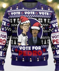Vote for Pedro Napoleon Dynamite Ugly Christmas Sweater