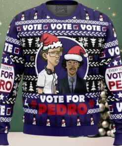 Vote for Pedro Napoleon Dynamite Ugly Christmas Sweater