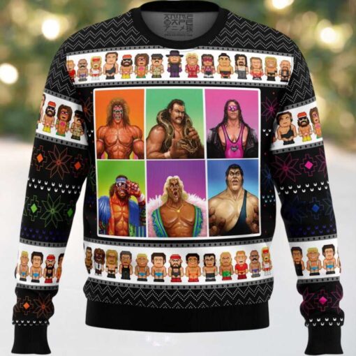 WWF Wrestling Legends Ugly Christmas Sweater