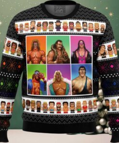 WWF Wrestling Legends Ugly Christmas Sweater