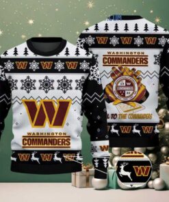 Washington Commanders Hail To The Commanders Christmas Ugly Sweater Washington Commanders Hail To The Commanders Christmas Ugly Sweater