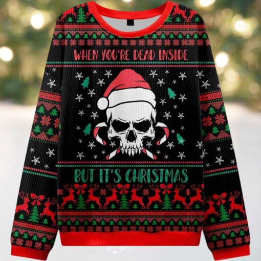 When You’re Dead Inside But It’s Christmas Ugly Christmas Sweater