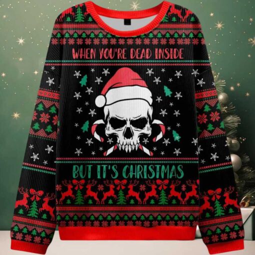 When You’re Dead Inside But It’s Christmas Ugly Christmas Sweater