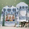 Maroon Ugly Christmas Sweater with Reindeer and Snowflake Patterns Featuring Santa Claus and Big Nick Energy Naughty Quote
