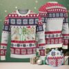 Green Ugly Christmas Sweater with White Snowflake Pattern Featuring Chivas Pumas Logo