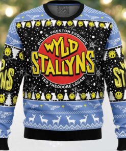 Wyld Stallyns Bill & Ted's Excellent Adventure Ugly Christmas Sweater