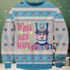 2025 Skull Pattern Ugly Christmas Sweater
