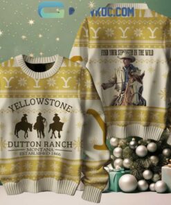 Yellowstone Find Your Strength In The Wild Christmas Ugly Sweater