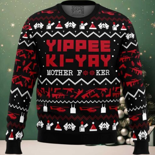 Yippe Ki Yay Die Hard Ugly Christmas Sweater