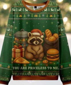 You Are Priceless Raccoon Ugly Christmas Sweater