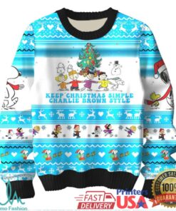All You Need Is Love Peanuts Charlie Brown and Snoopy Ugly Christmas Sweater