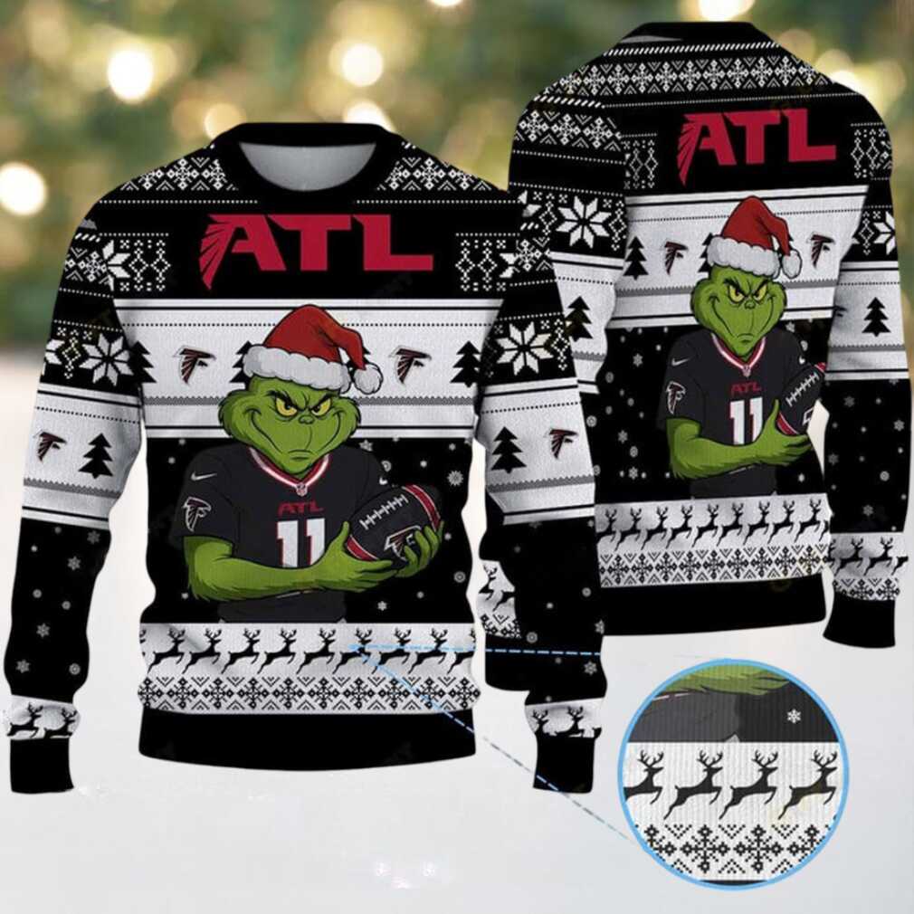 Atlanta Falcons Grinch Christmas Ugly Sweater Atlanta Falcons Grinch Christmas Ugly Sweater