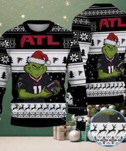 Atlanta Falcons Grinch Christmas Ugly Sweater