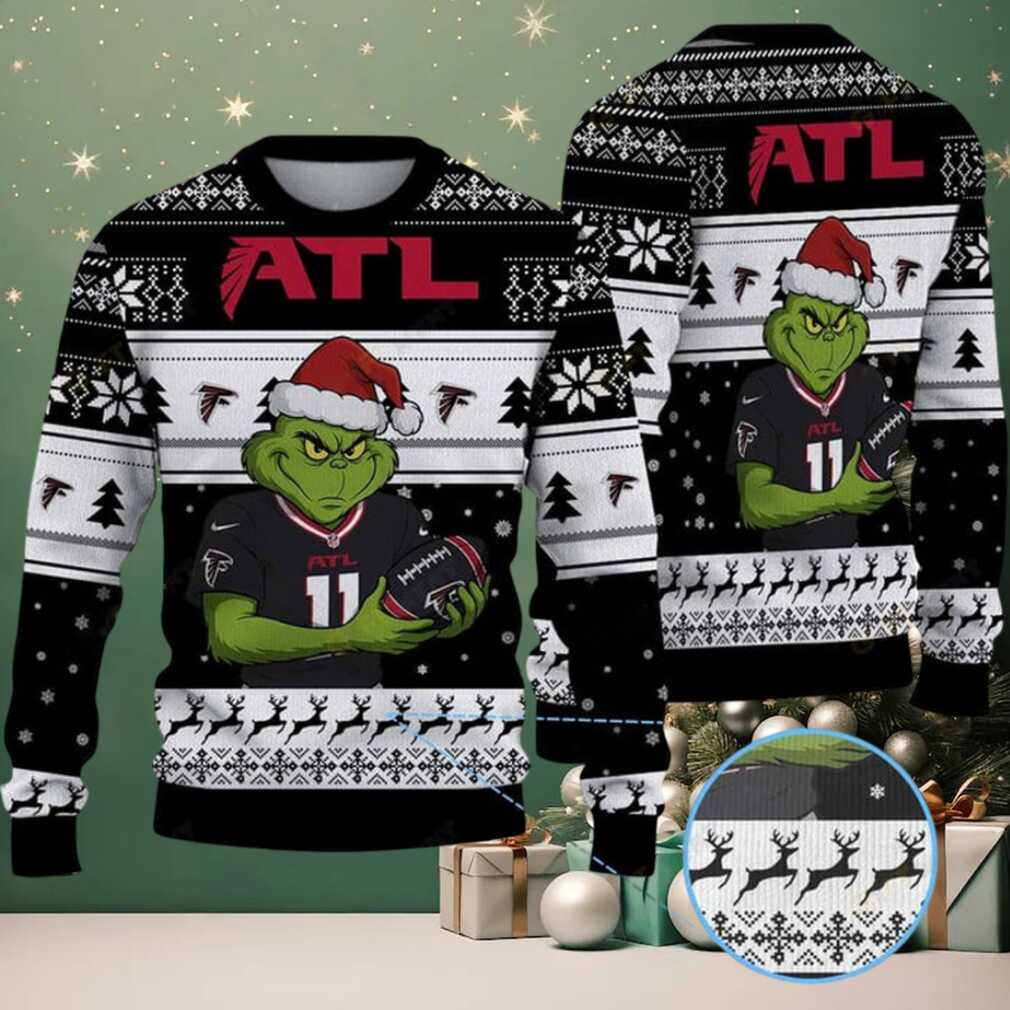 Atlanta Falcons Grinch Christmas Ugly Sweater Atlanta Falcons Grinch Christmas Ugly Sweater