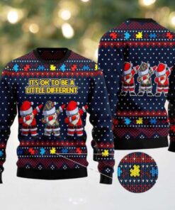 Autism Awareness It’s Ok To Be A Little Different Funny Ugly Sweater