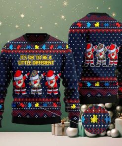 Autism Awareness It’s Ok To Be A Little Different Funny Ugly Sweater