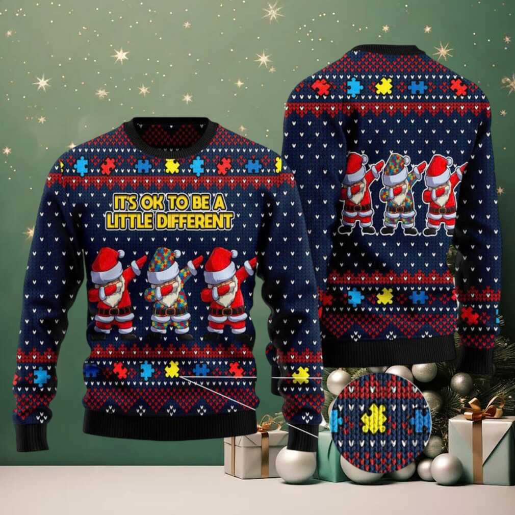 Autism Awareness It’s Ok To Be A Little Different Funny Ugly Sweater Autism Awareness It’s Ok To Be A Little Different Funny Ugly Sweater