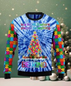 Autism Christmas Tree Ugly Christmas Sweater