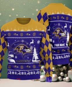Baltimore Ravens NFL Ugly Christmas Sweaters