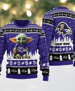 Baltimore Ravens Ugly Christmas Sweater BGSWT639