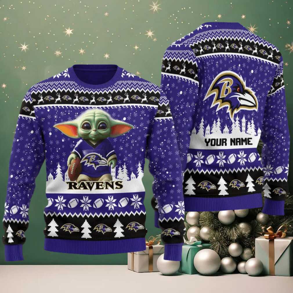 Baltimore Ravens Ugly Christmas Sweater BGSWT639 Baltimore Ravens Ugly Christmas Sweater BGSWT639